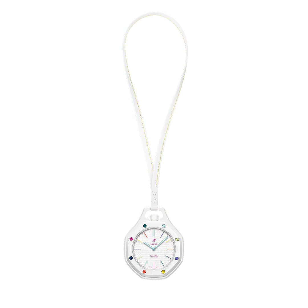 Swatch x Audemars Piguet Bioceramic Royal Pop HUIT BLANC