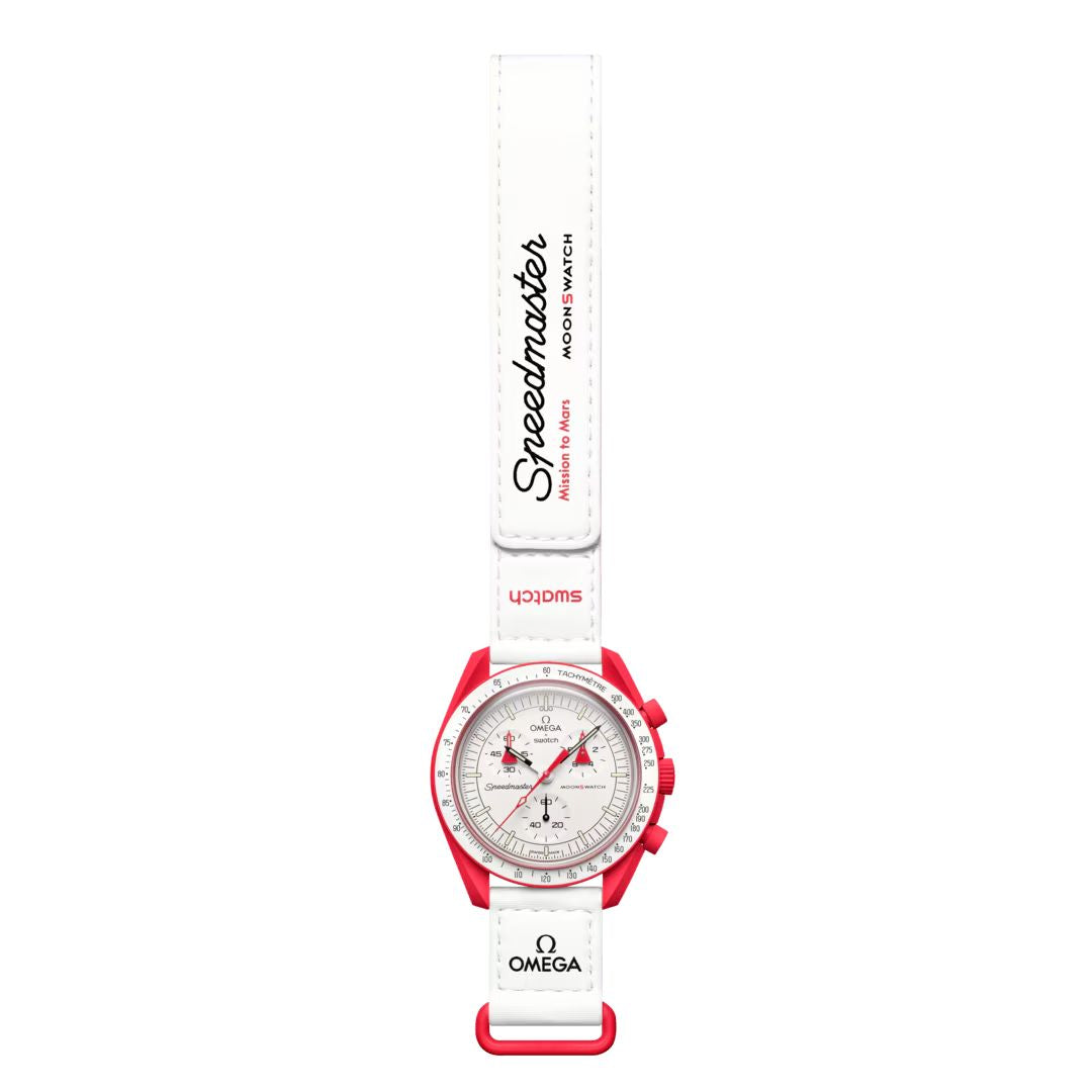Swatch x Omega Bioceramic Moonswatch Mission to Mars – HYPED BASKET