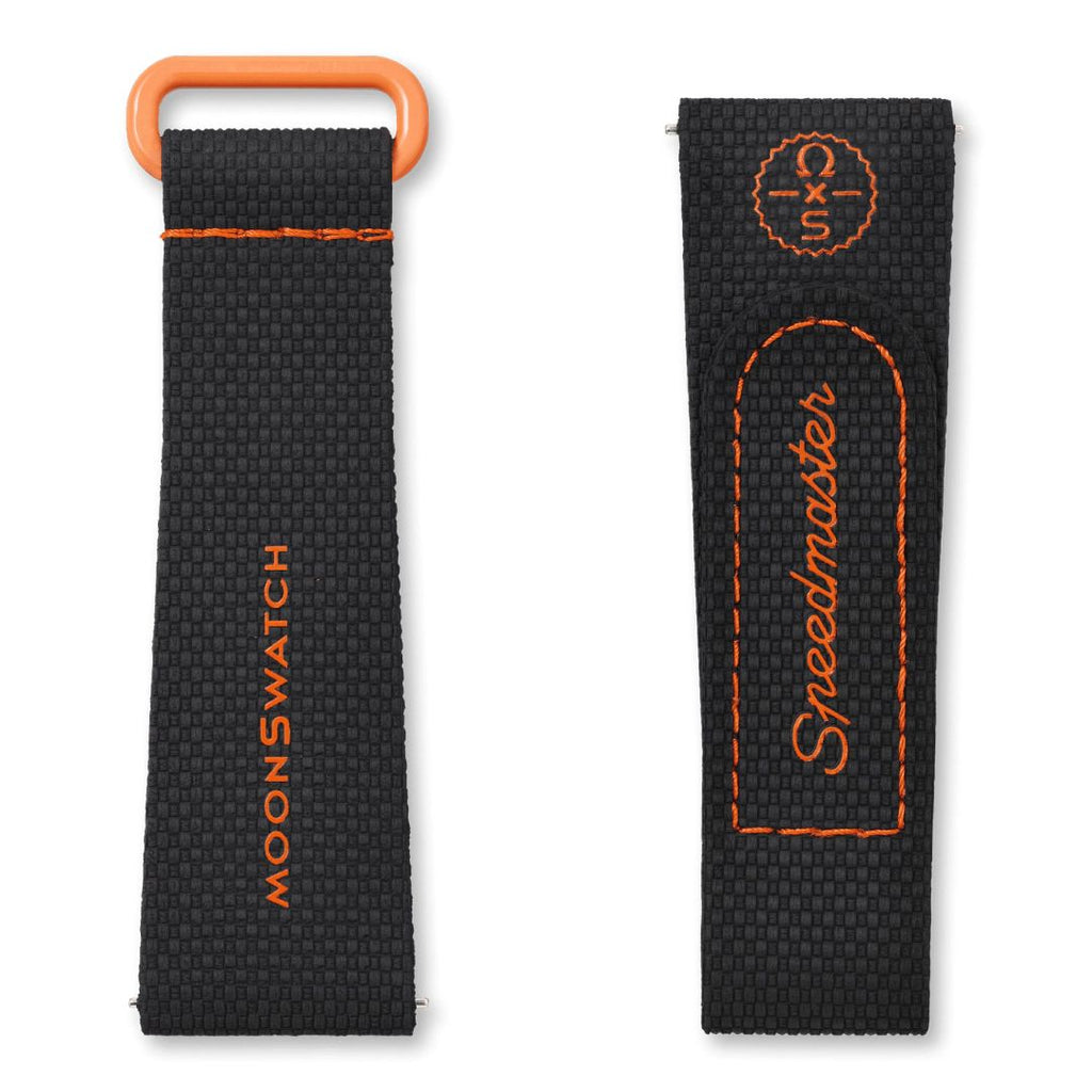 Swatch x Omega Bioceramic Moonswatch Black Orange Straps